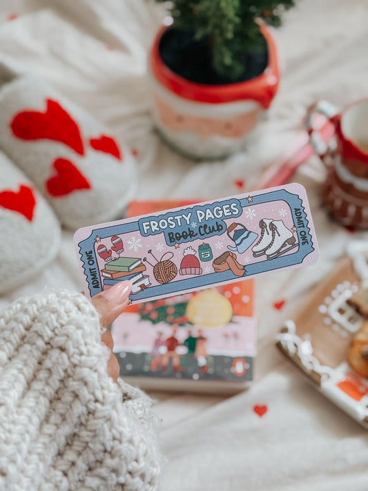 Lesezeichen „Frosty Pages Book Club“