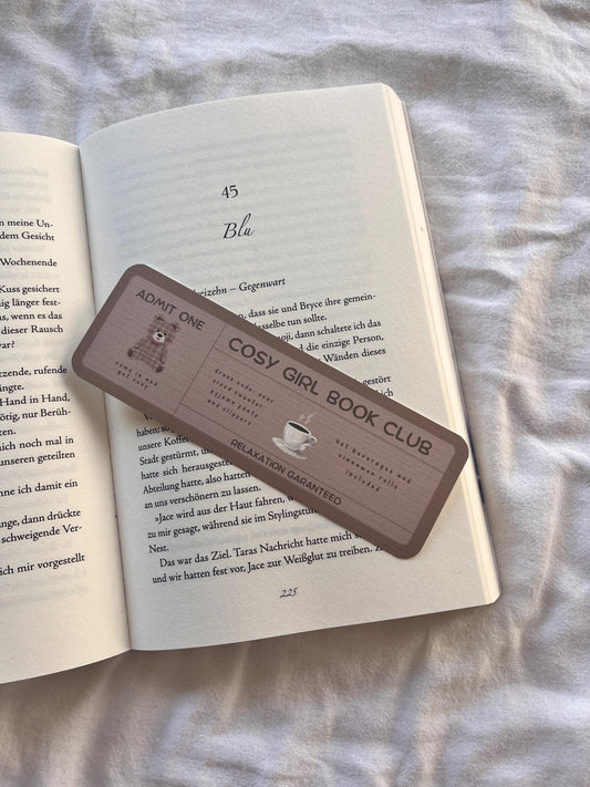 Lesezeichen „Cosy Girl Book Club“