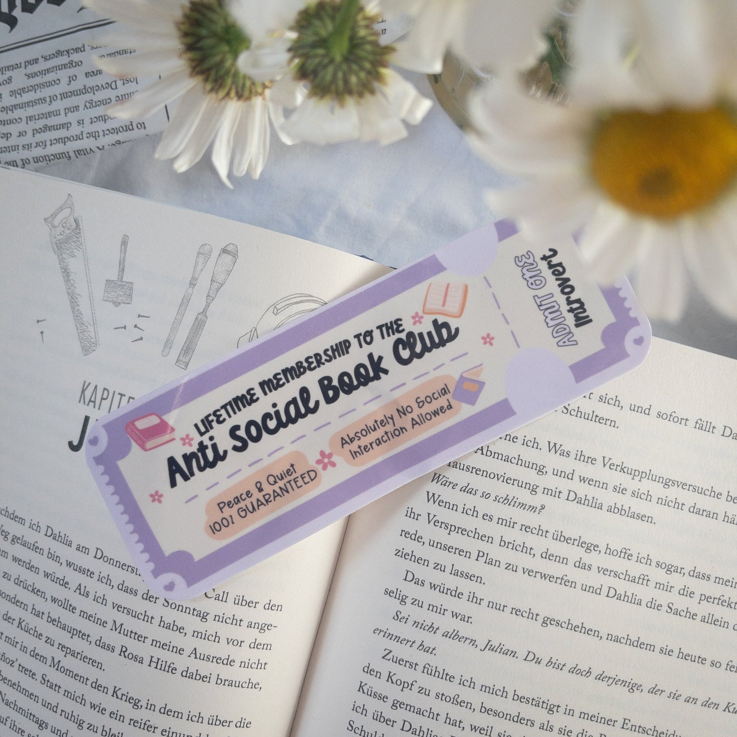 Lesezeichen „Anti Social Book Club“