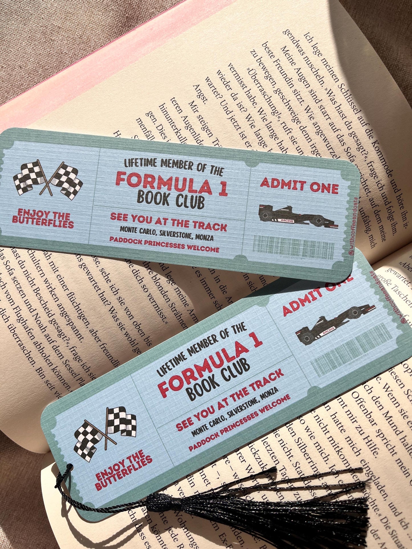 Lesezeichen „Formula 1 Book Club“