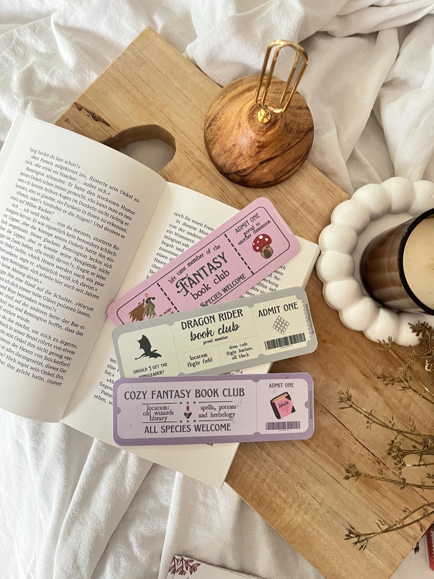 Lesezeichen „Fantasy Book Club“